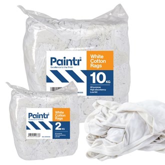 PAINTR COTTON RAGS 2KG - WHITE